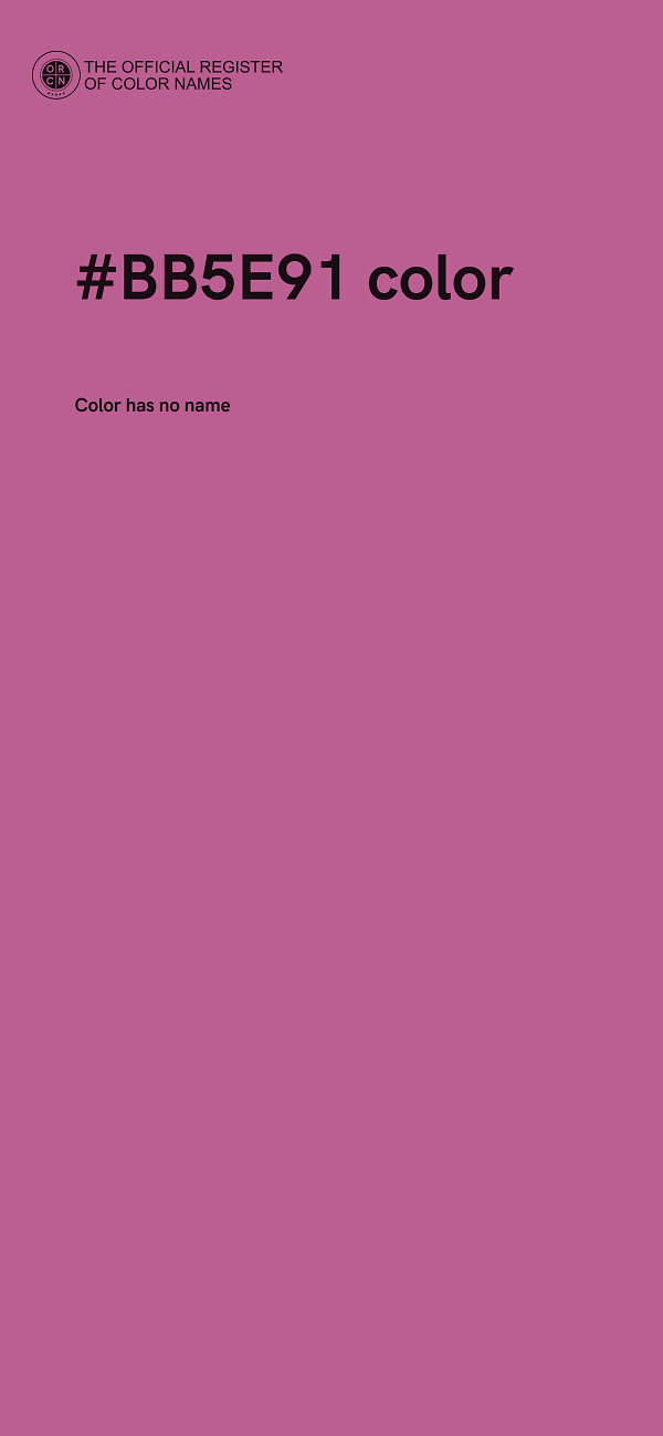 #BB5E91 color image