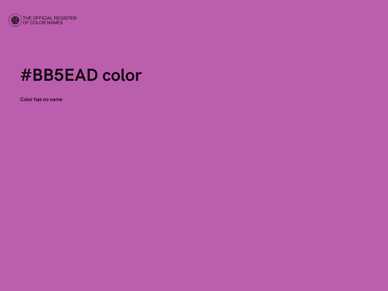 #BB5EAD color image