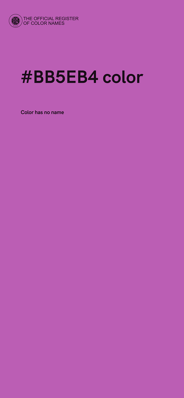 #BB5EB4 color image