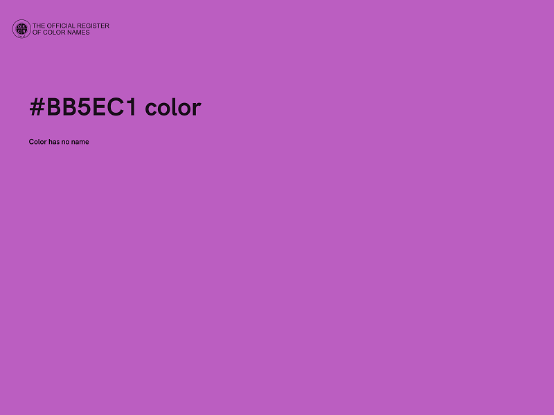 #BB5EC1 color image