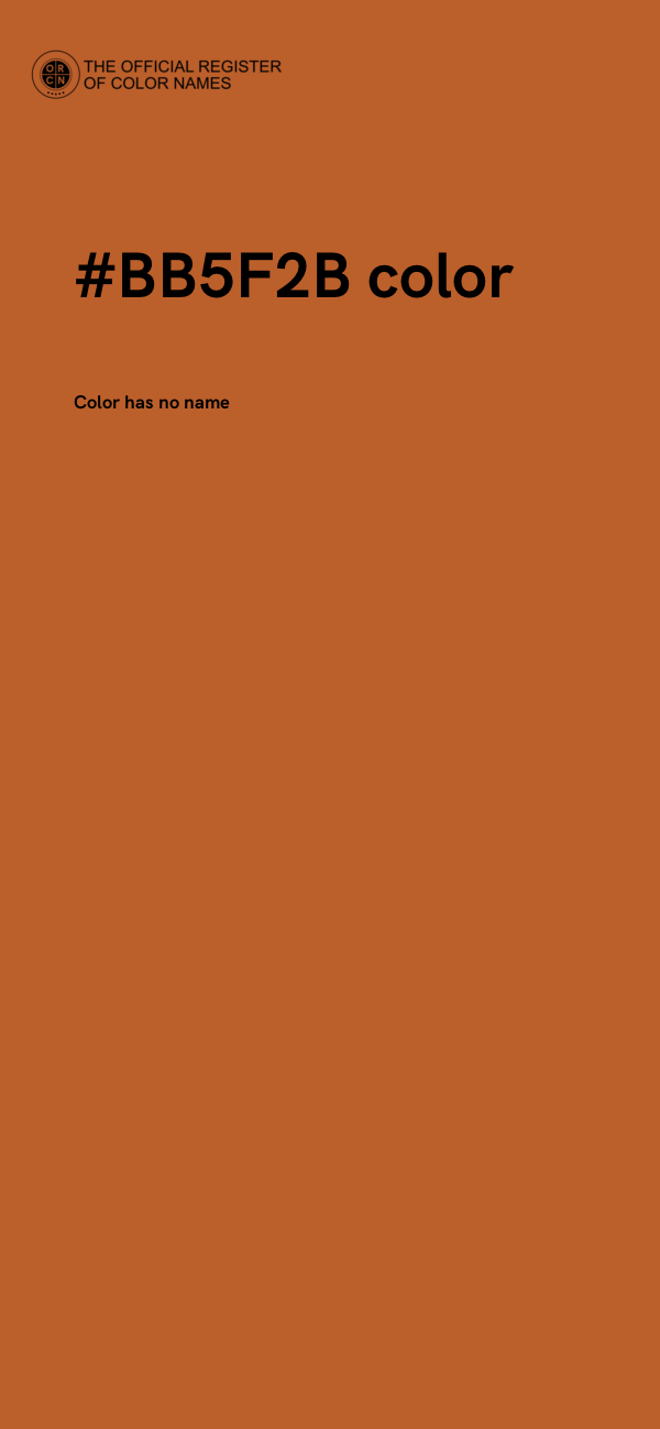 #BB5F2B color image