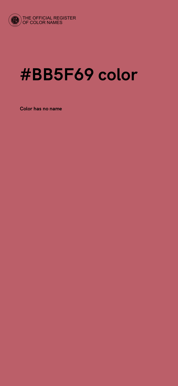 #BB5F69 color image