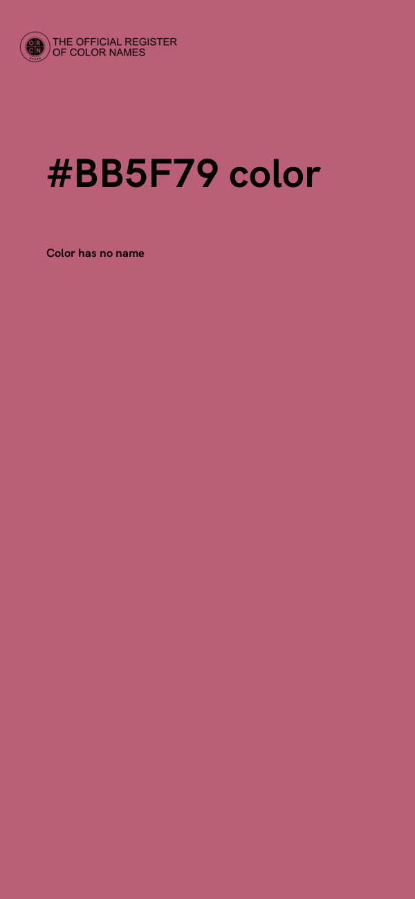 #BB5F79 color image