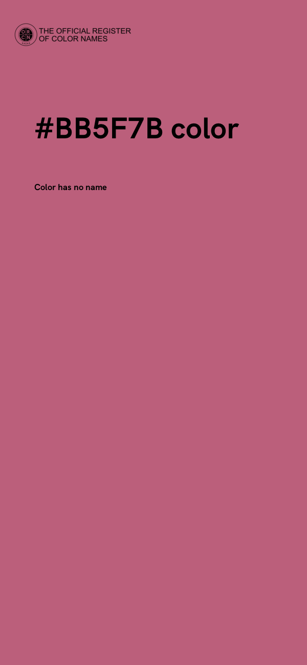 #BB5F7B color image
