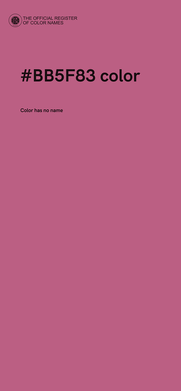 #BB5F83 color image