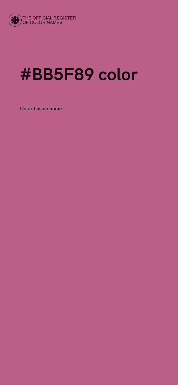 #BB5F89 color image