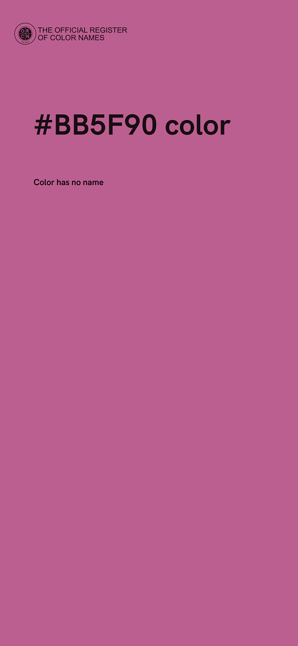 #BB5F90 color image