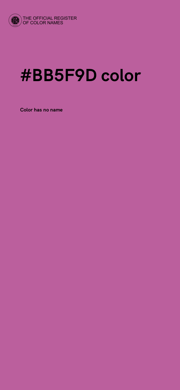 #BB5F9D color image