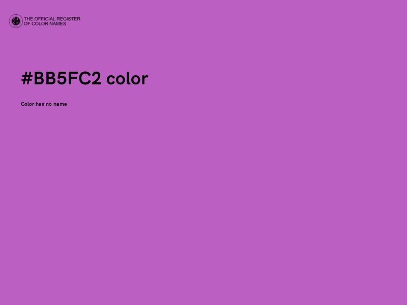 #BB5FC2 color image