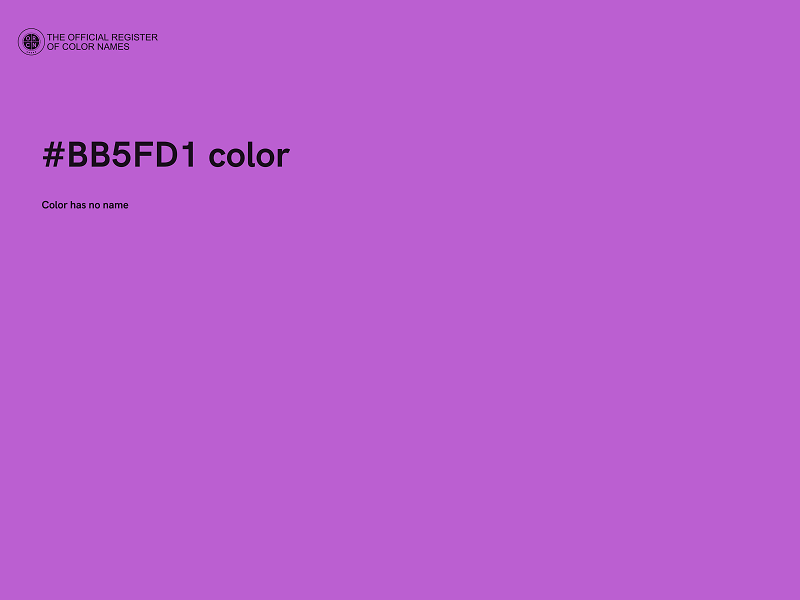 #BB5FD1 color image