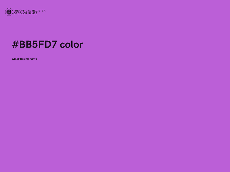 #BB5FD7 color image