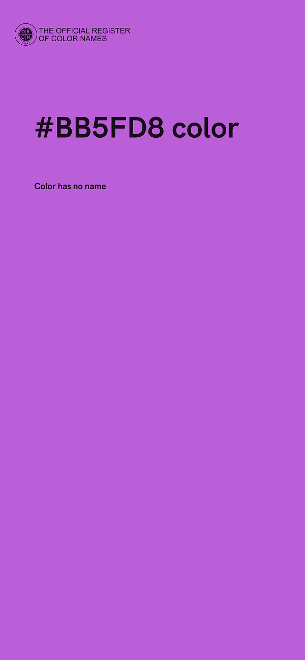 #BB5FD8 color image