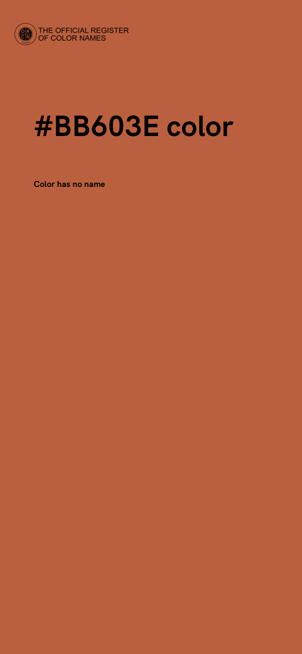 #BB603E color image