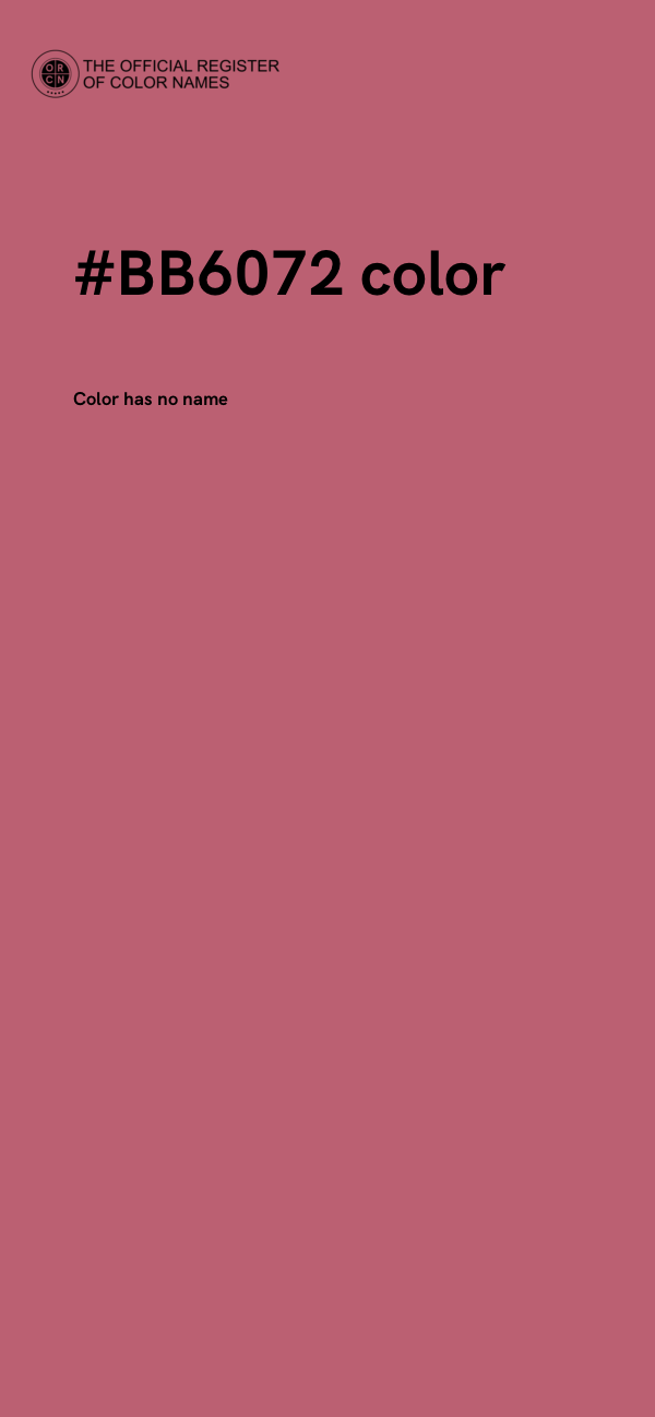 #BB6072 color image