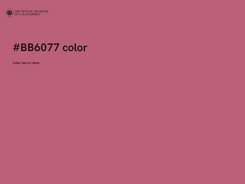 #BB6077 color image