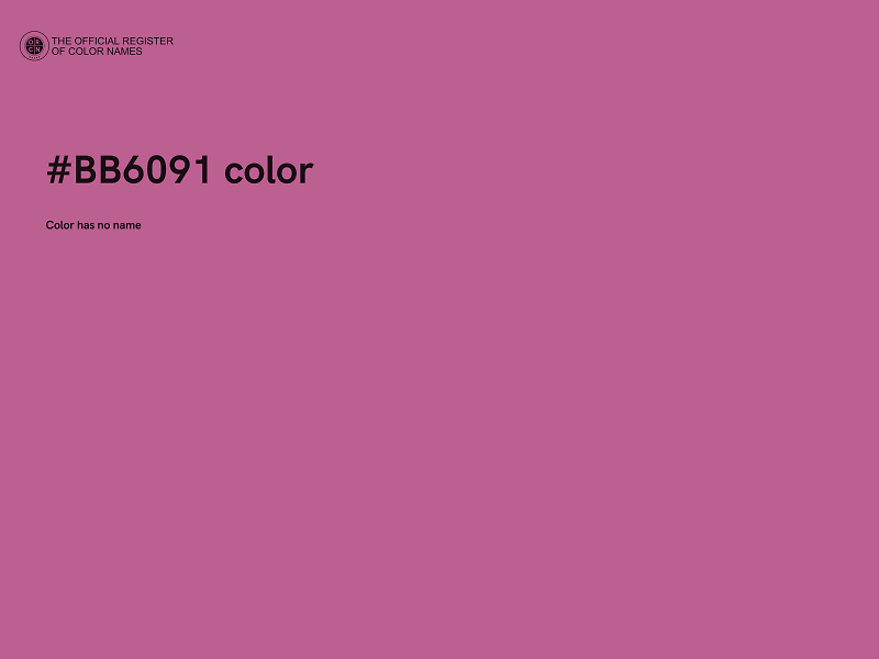 #BB6091 color image