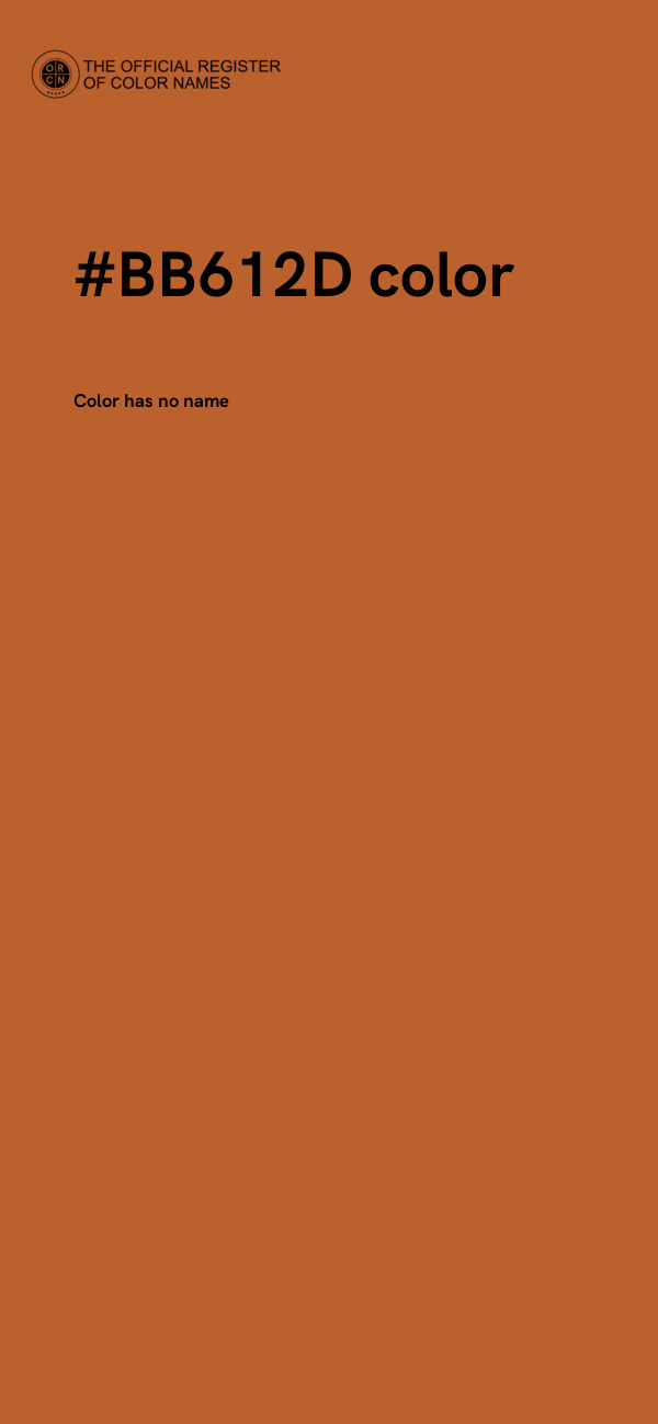 #BB612D color image