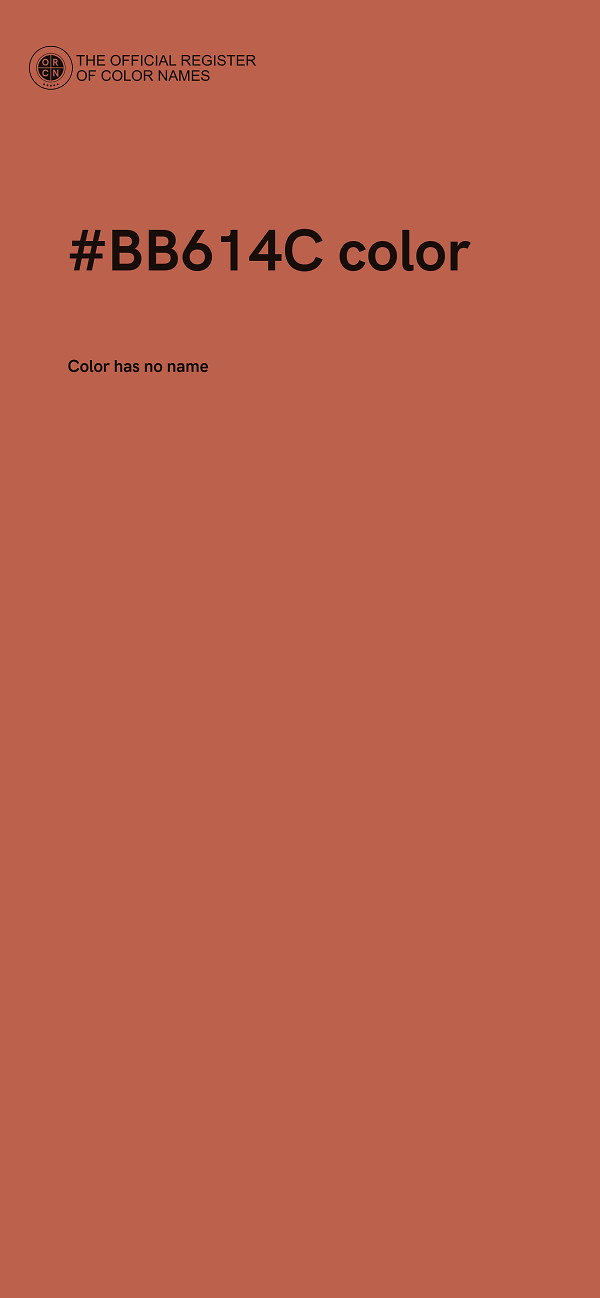 #BB614C color image