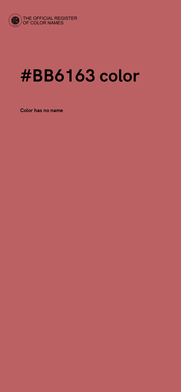 #BB6163 color image