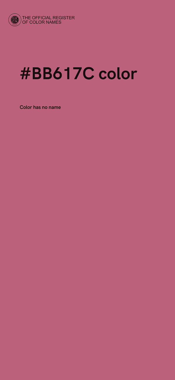 #BB617C color image