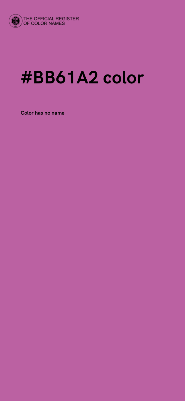#BB61A2 color image