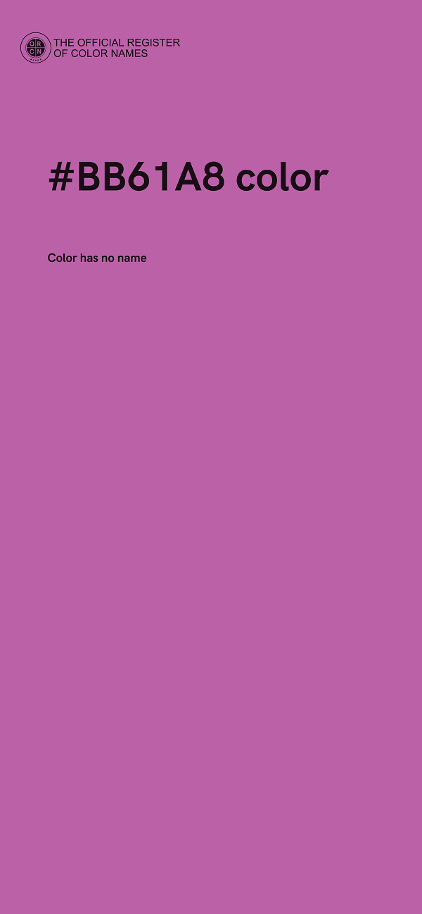 #BB61A8 color image