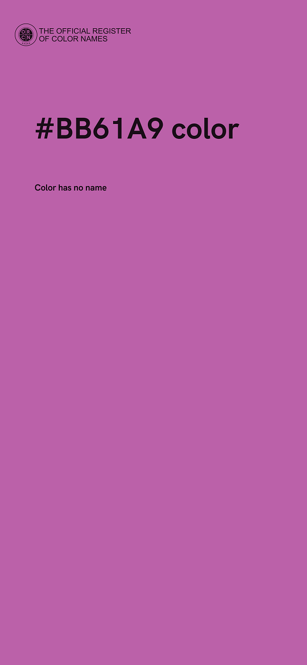 #BB61A9 color image