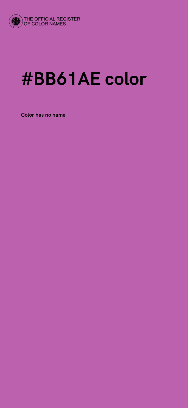 #BB61AE color image