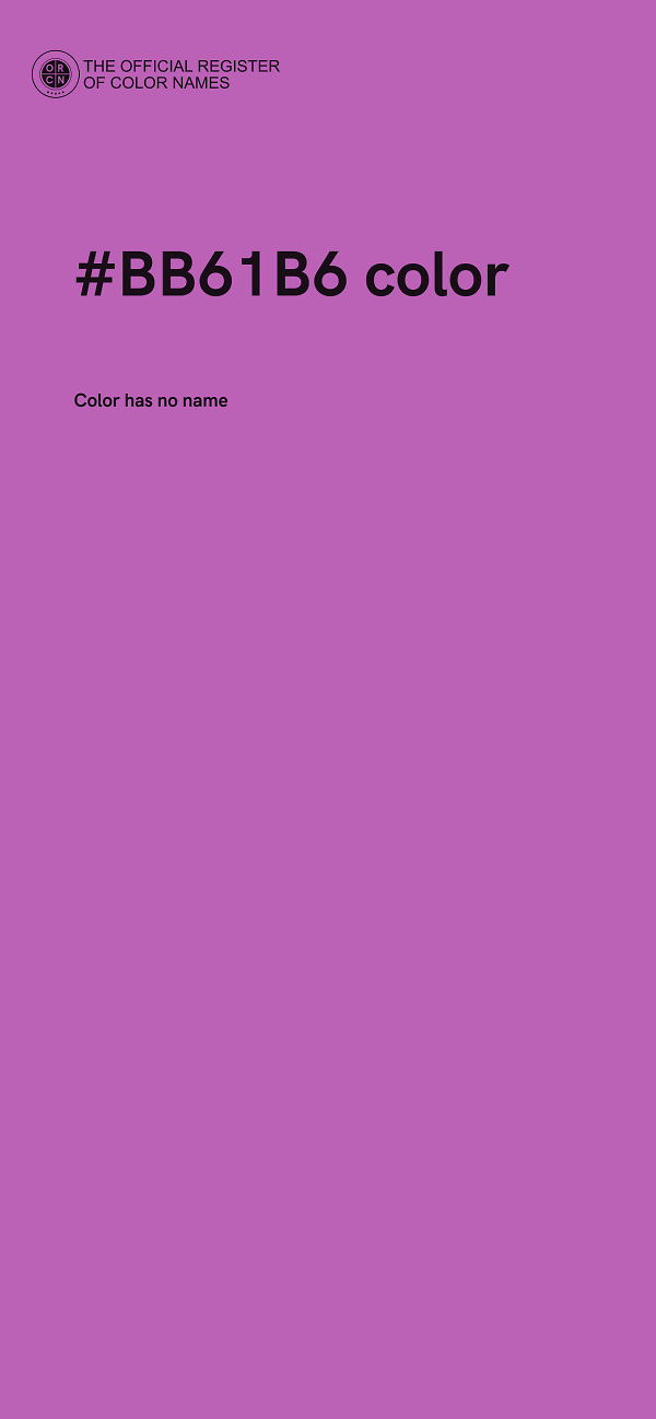 #BB61B6 color image
