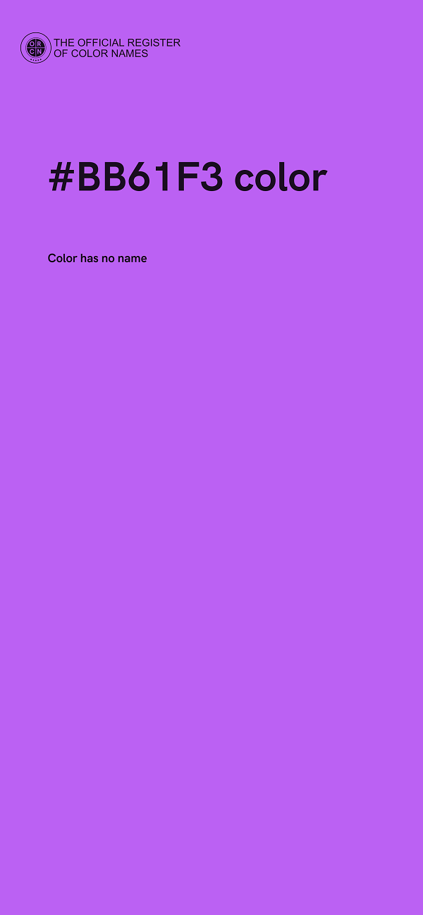 #BB61F3 color image