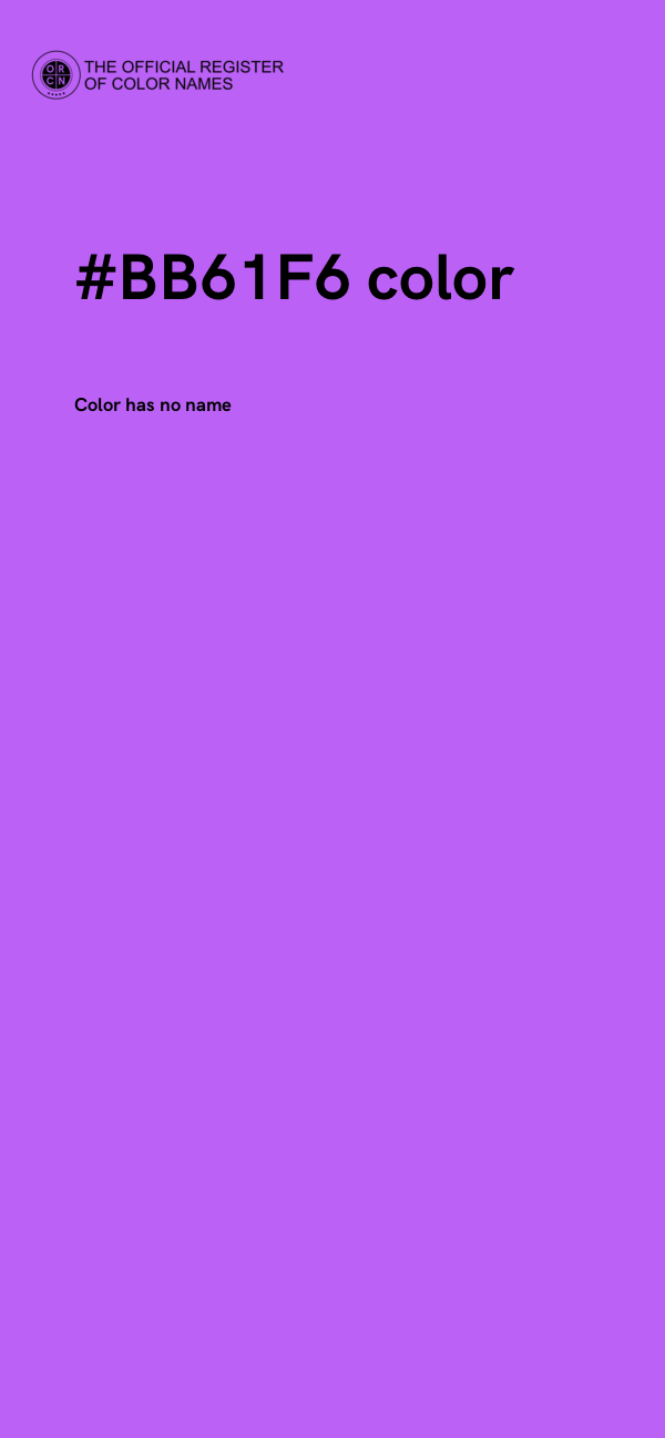 #BB61F6 color image