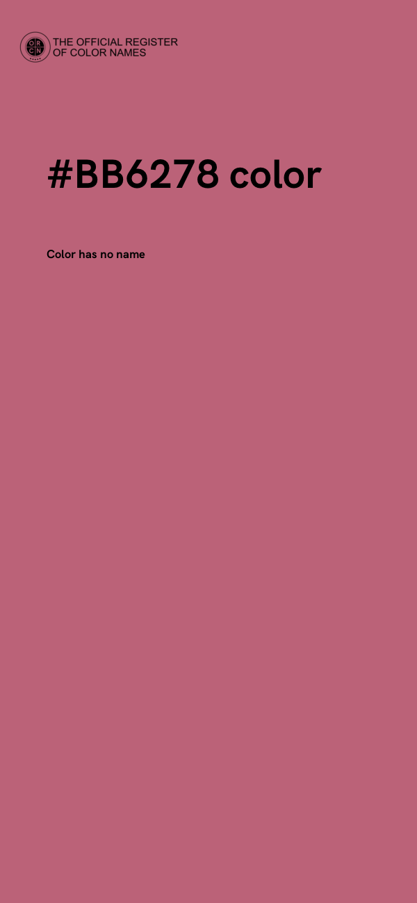 #BB6278 color image