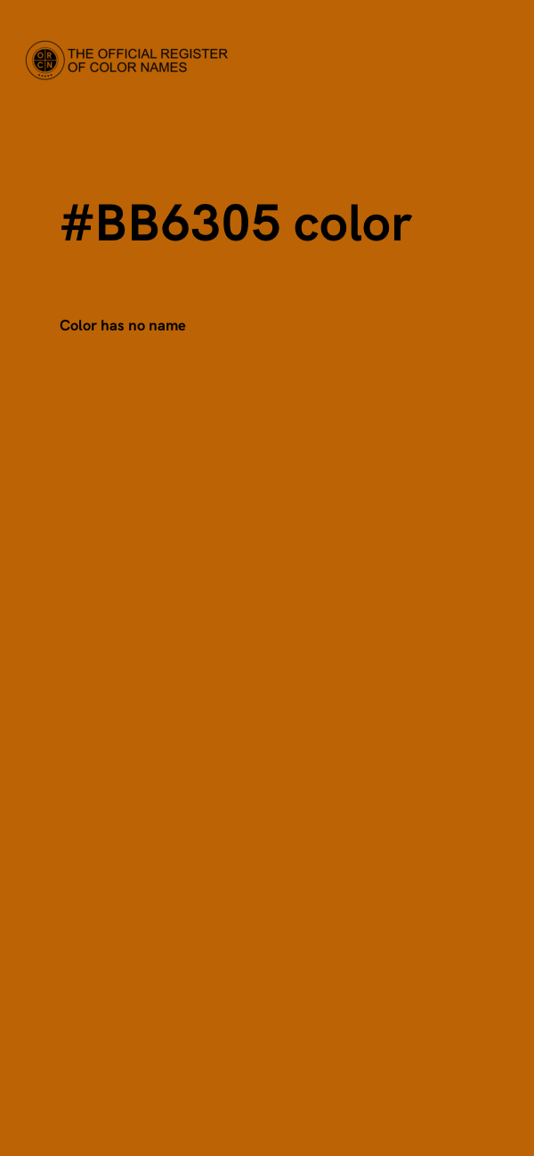 #BB6305 color image