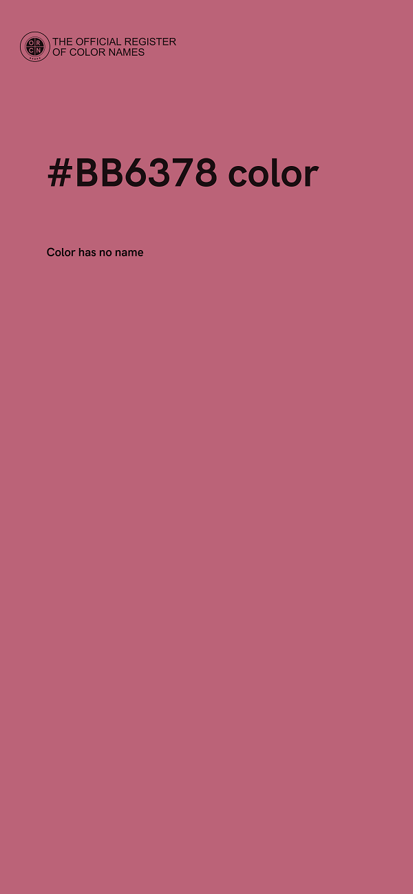 #BB6378 color image