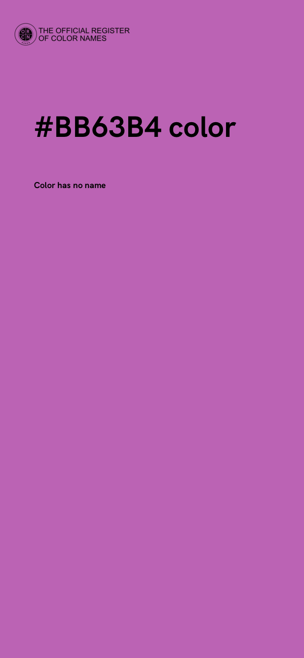 #BB63B4 color image