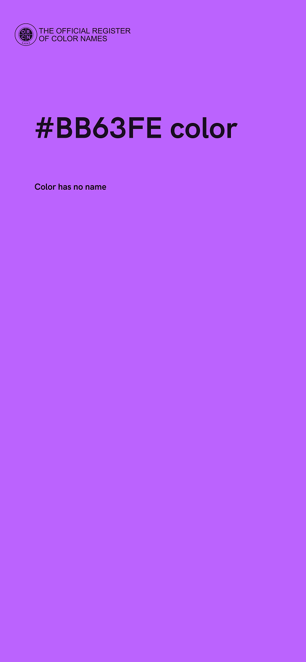 #BB63FE color image
