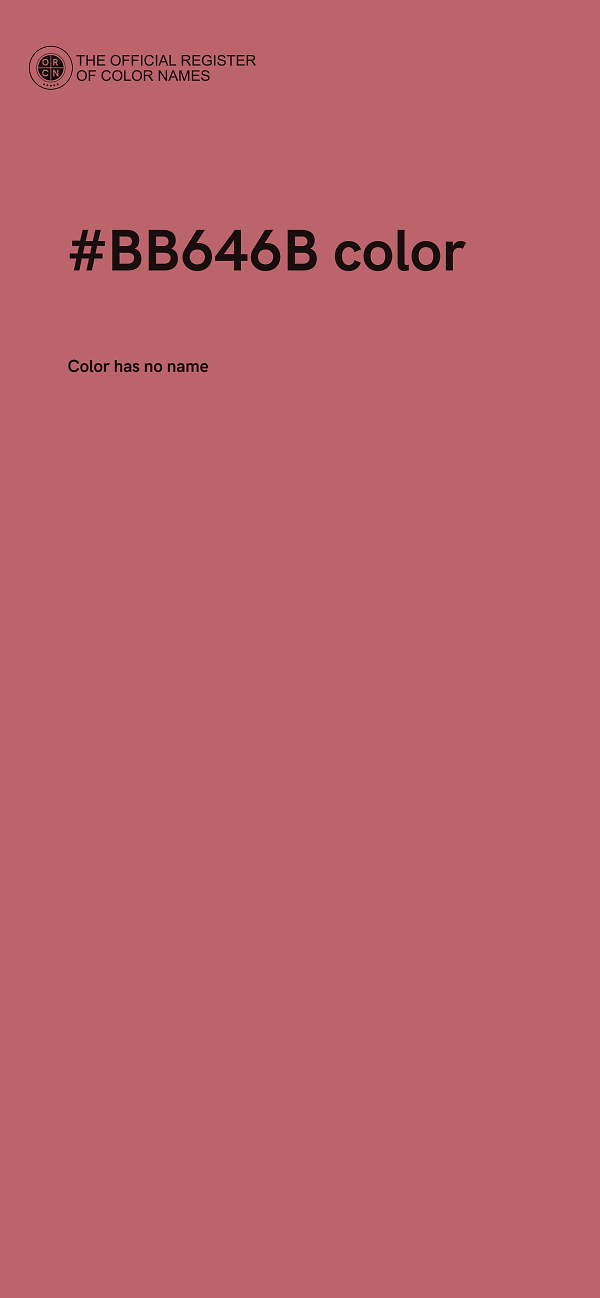 #BB646B color image