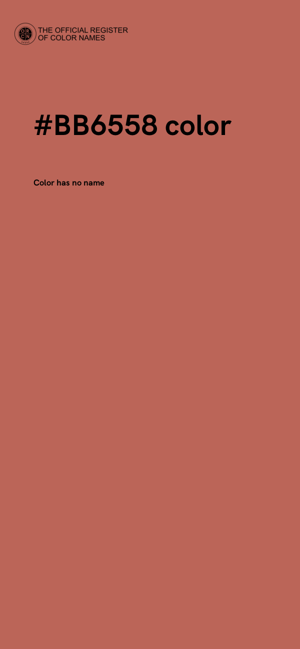 #BB6558 color image