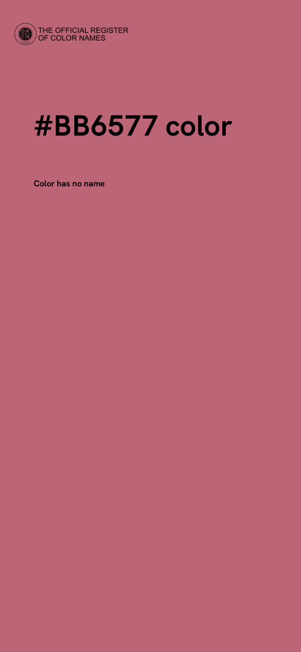 #BB6577 color image