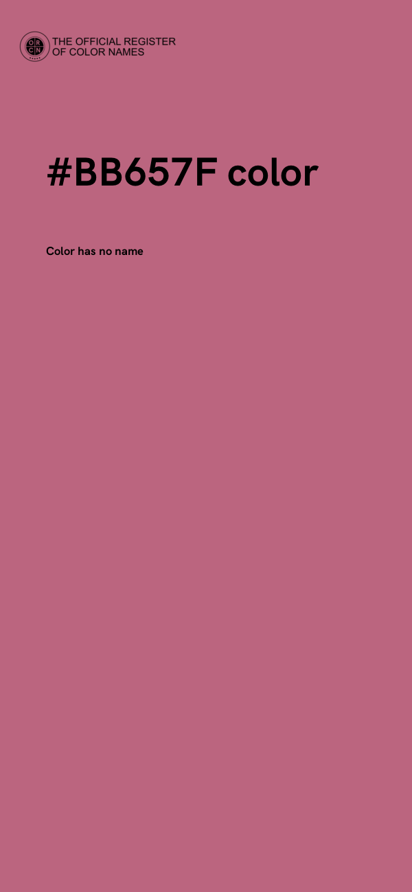 #BB657F color image