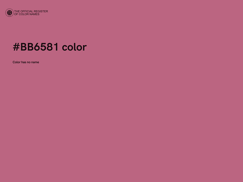 #BB6581 color image