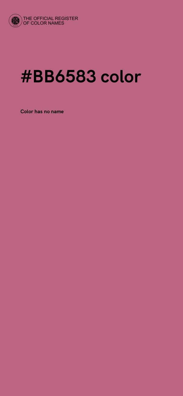 #BB6583 color image