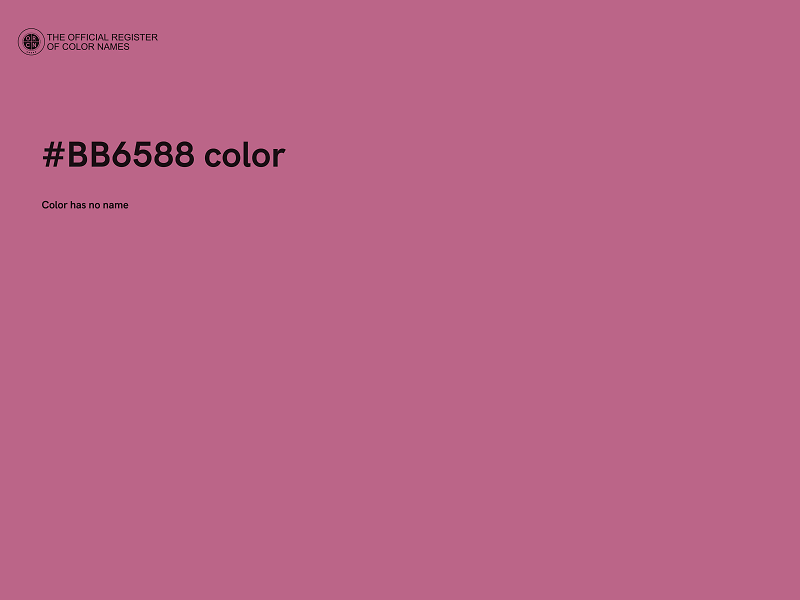 #BB6588 color image