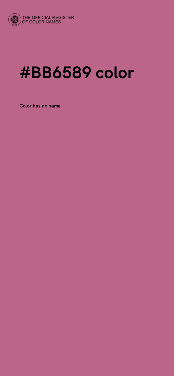 #BB6589 color image