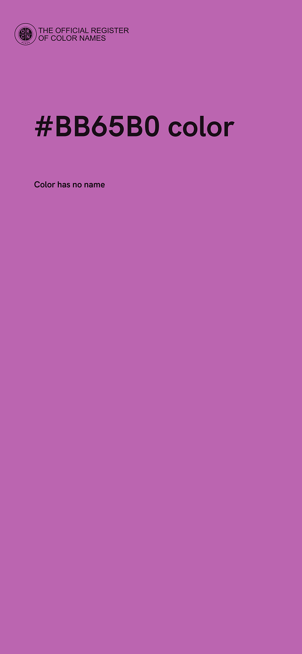 #BB65B0 color image