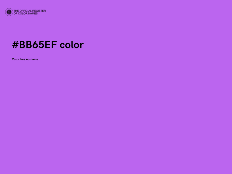 #BB65EF color image