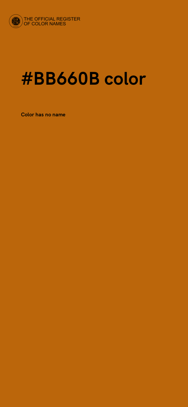 #BB660B color image