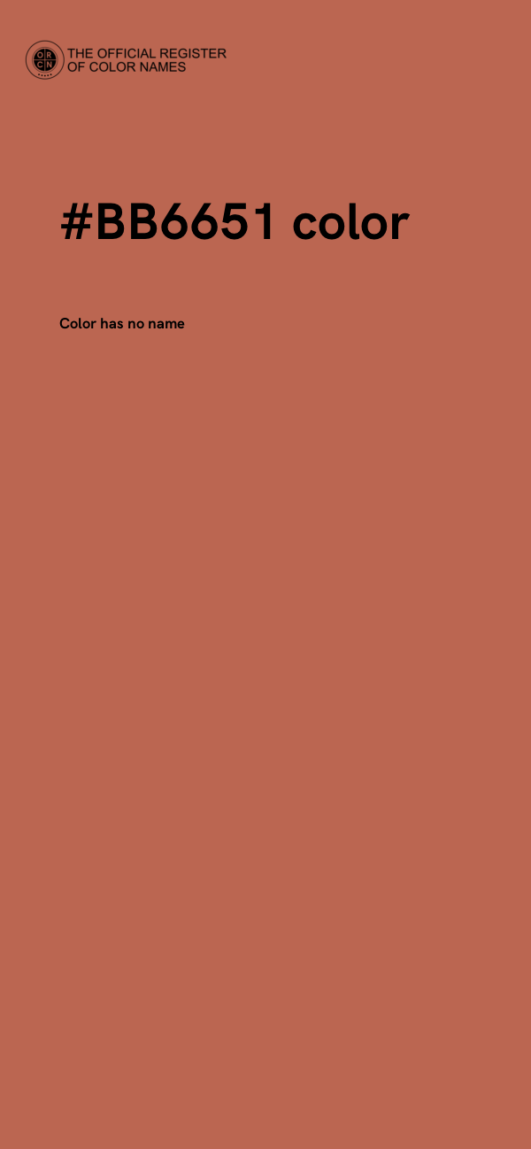 #BB6651 color image