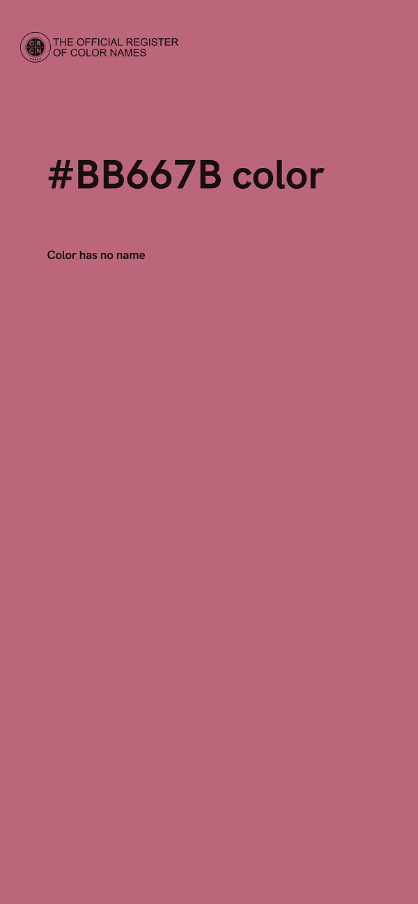 #BB667B color image