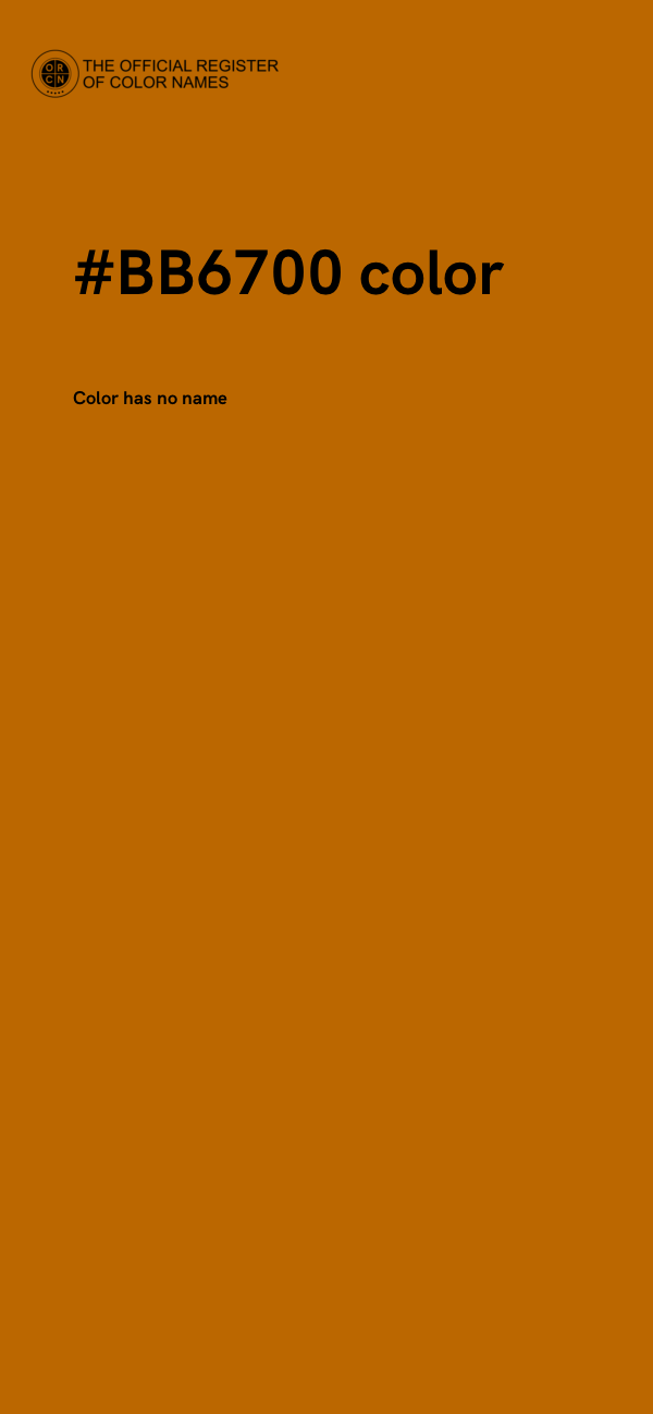 #BB6700 color image